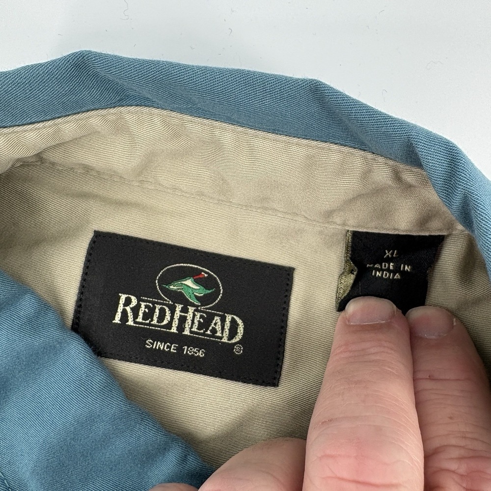 RedHead Men's XL‎ Blue Long Sleeve Button Up Outdoors Hunting Fishing - Picture 3 of 5